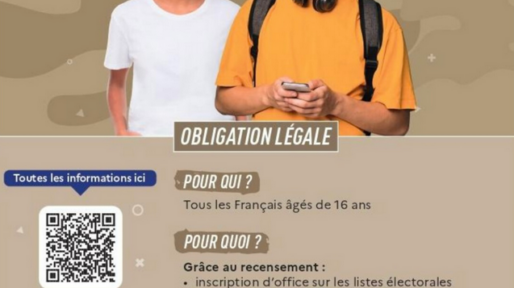 Bientôt 16 ans ? Pensez au recensement !