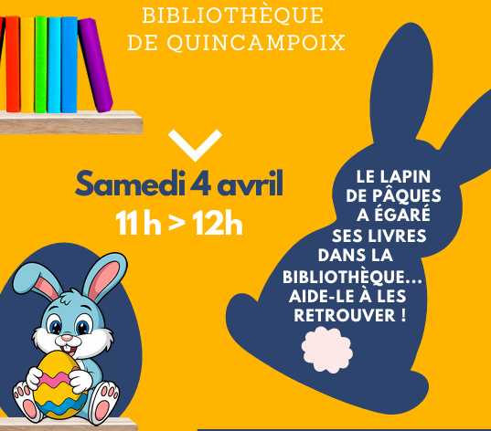Chasse aux livres samedi 4 avril !