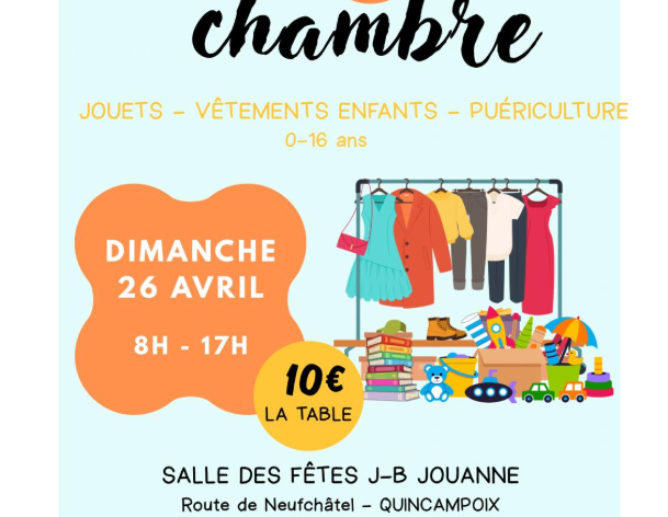 « Vide ta Chambre ! » dimanche 26 avril