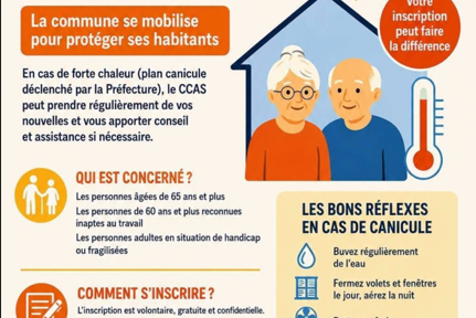 CANICULE : pensez au registre communal !