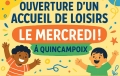 Inscriptions Accueil de loisirs du mercredi
